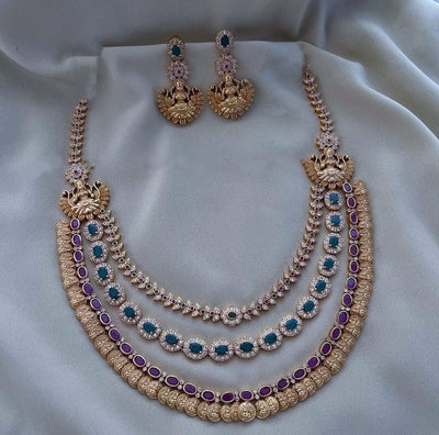 Antique Polished Long Haram 3 Layered