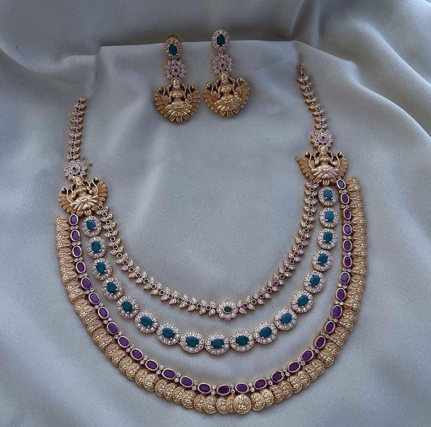 Antique Polished Long Haram 3 Layered