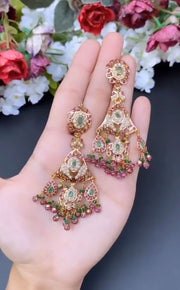 Traditional Bridal Jadau Necklace Set