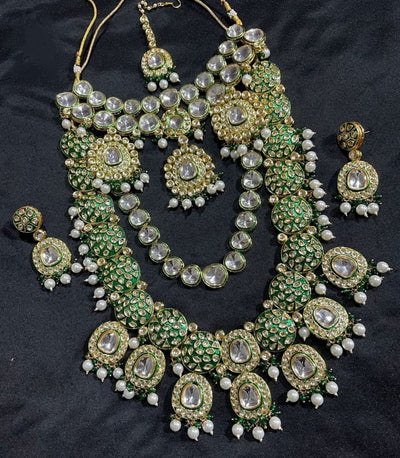 Wedding Wear Artificial Jewellery Bridal Kundan Necklace Set