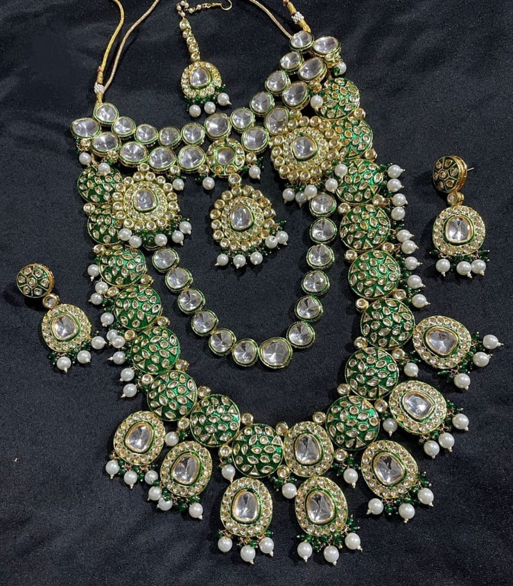 Wedding Wear Artificial Jewellery Bridal Kundan Necklace Set