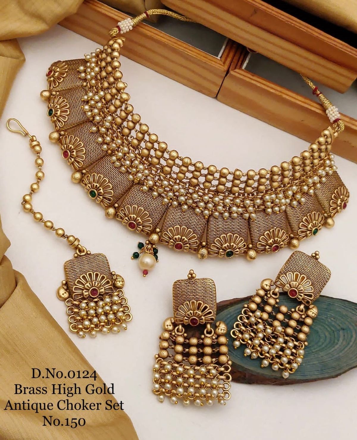 Brass Gold-plated Gold Jewel Set