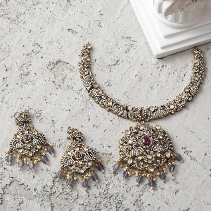 Nakshatra CZ Necklace Set