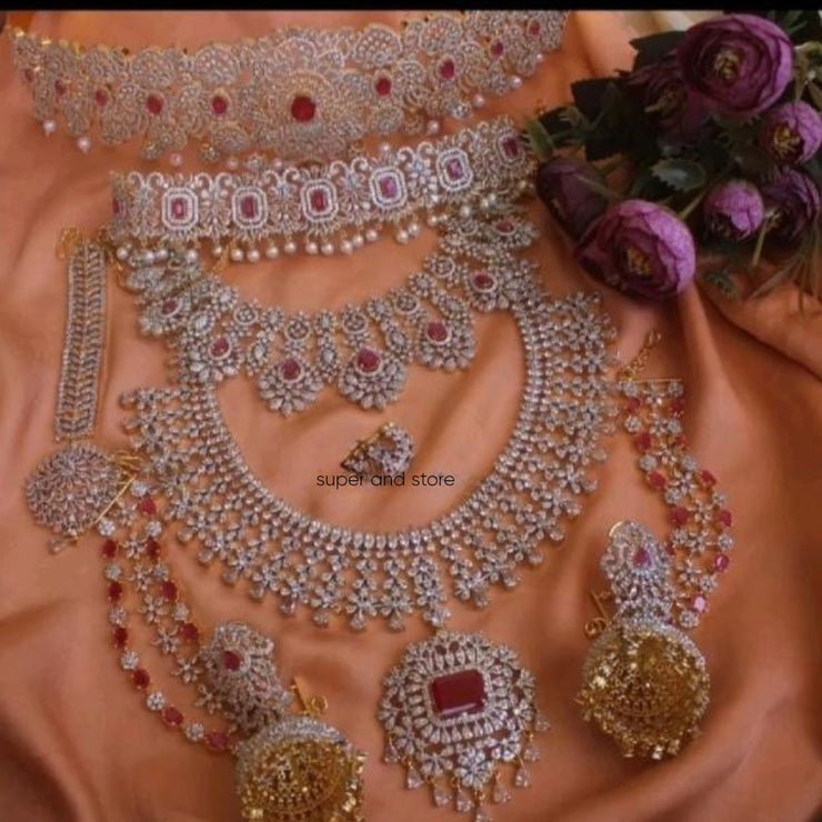 Jewellery Austrian Diamond Necklace Combo for Women