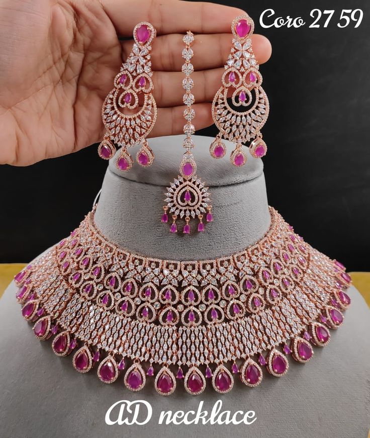 Special AD Stone Designer Necklace Set