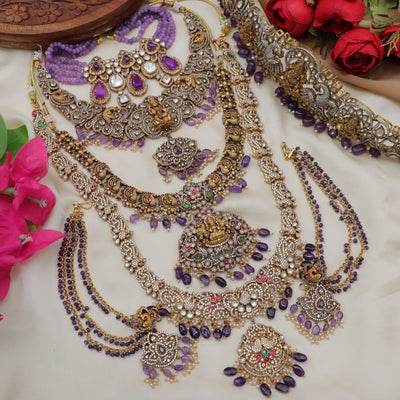 Beautiful Victorian AD bridal set - Embrace royal elegance1